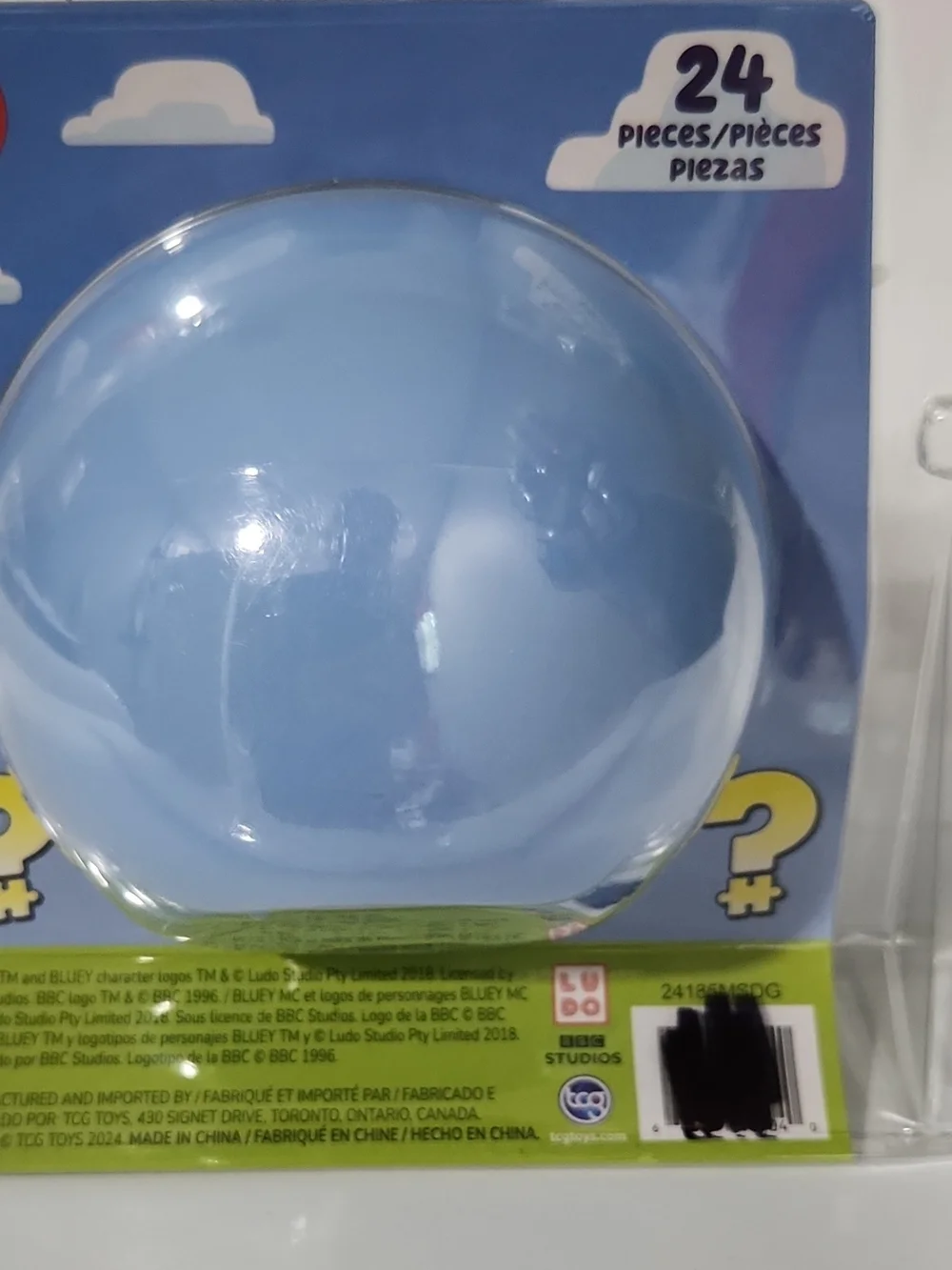 Bluey Mystery Puzzle Ball - Light Blue
